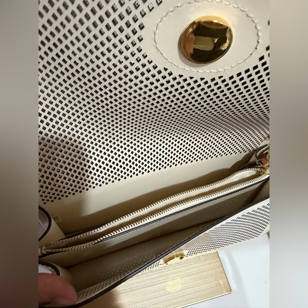 NWOT Tory Burch Perforated Crossbody/Shoulder Bag - Picture 7 of 8